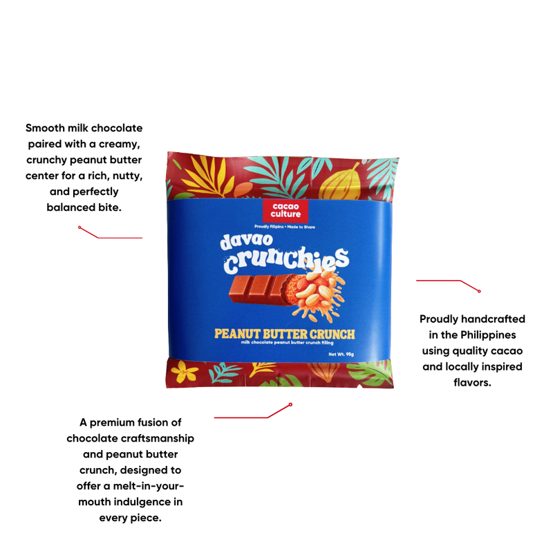 Cacao Culture - Davao Crunchies Peanut Butter Crunch Milk Chocolate 95g