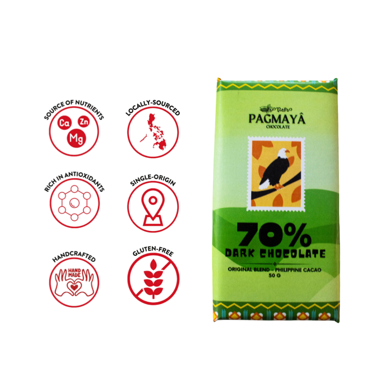 Pagmaya - 70% Dark Chocolate Bar 50g