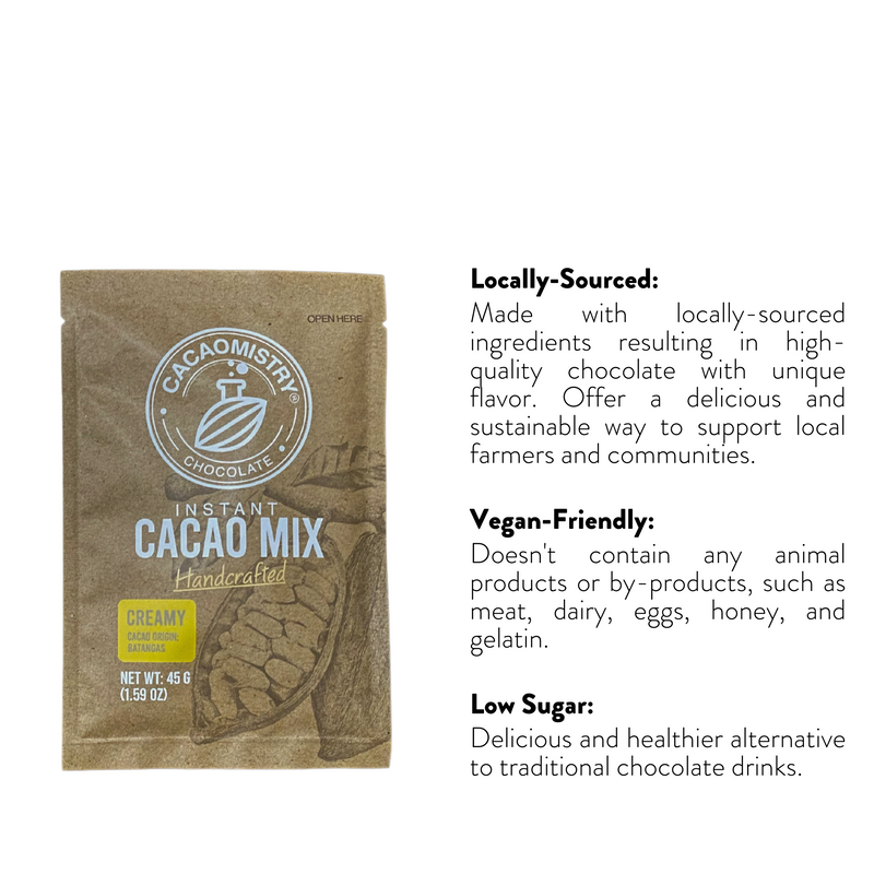 Cacao Mistry - Creamy Instant Cacao Drink (Single Serve, Batangas Origin) 45g
