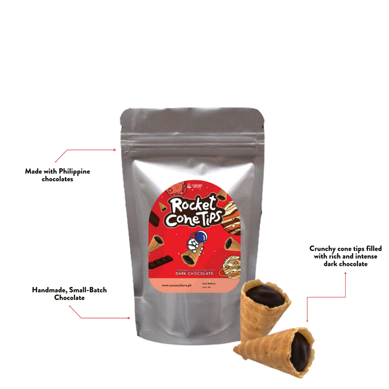 Cacao Culture - Rocket Cone Tips Dark Chocolate 130g