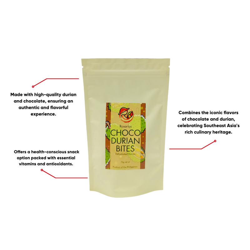 Rosarios - Choco Durian Bites 70g