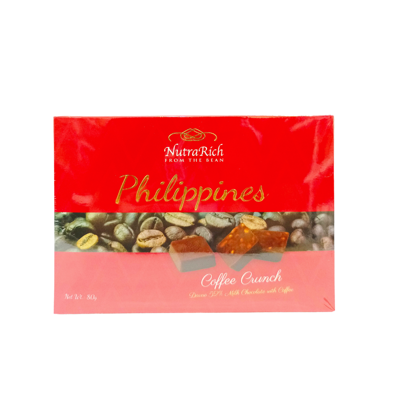 Nutrarich - 52% Milk Chocolate with Coffee Crunch 80g