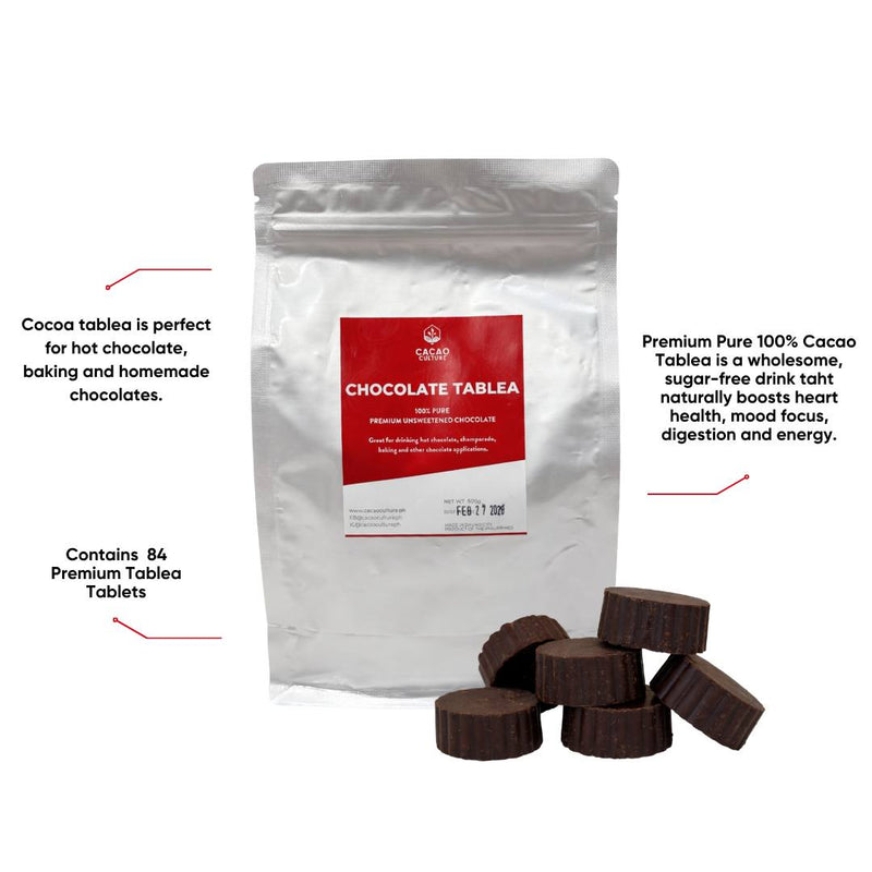 Cacao Culture - Premium Chocolate Tablea (100% Pure) 500G