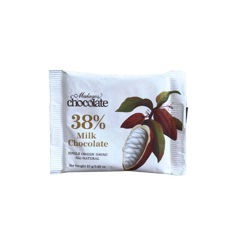 Malagos Chocolate - 38% Milk Chocolate Bar 25g