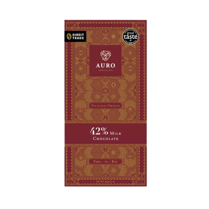 Auro Chocolate - 42% Milk Chocolate Bar 60g