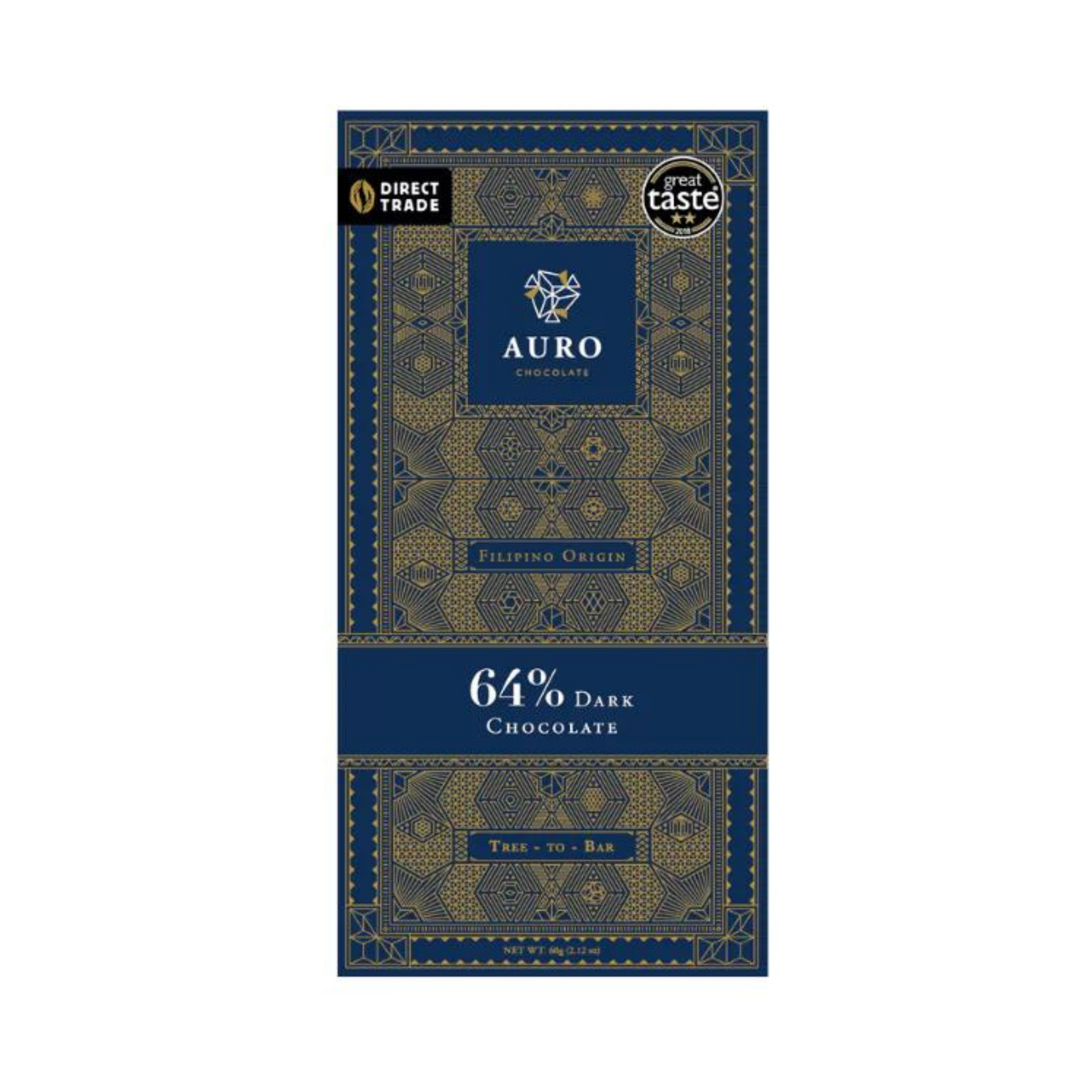 Auro Chocolate - 64% Dark Chocolate Bar 60g – Cacao Culture