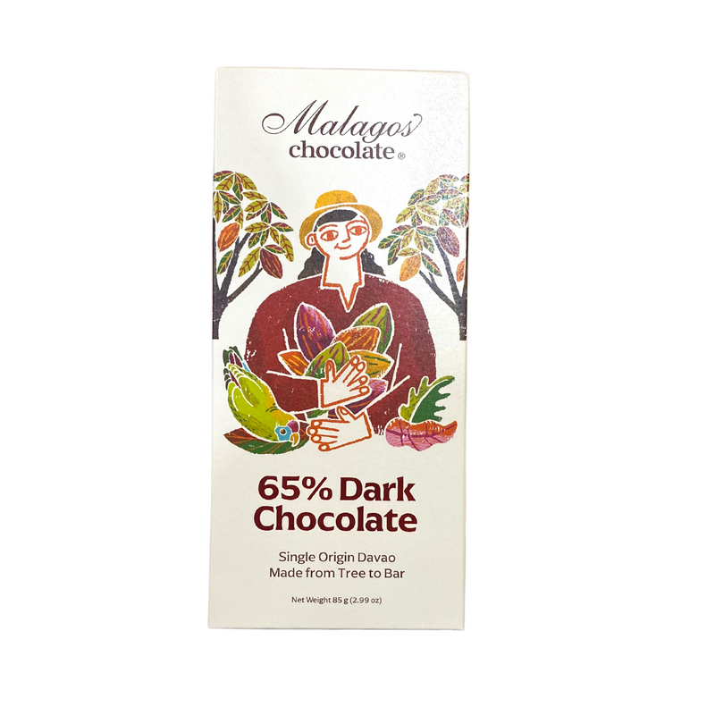 Malagos Chocolate - 65% Dark Chocolate Bar 85g