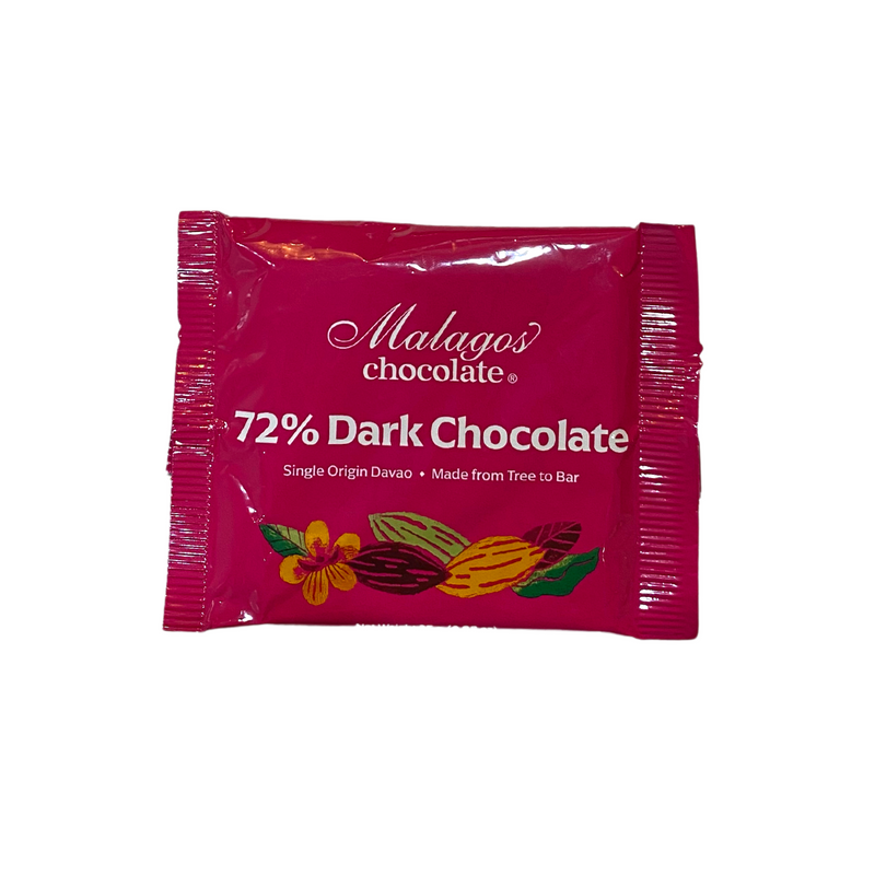 Malagos Chocolate - 72% Dark Chocolate Bar 25g